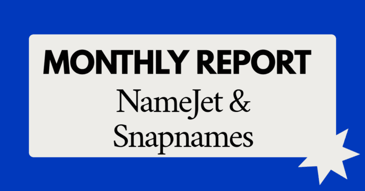 Here are the domain names that sold at NameJet and SnapNames last month: