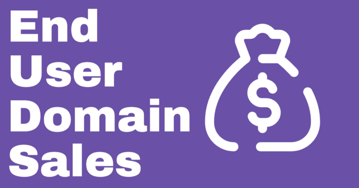 18 end user domain sales up to $26k